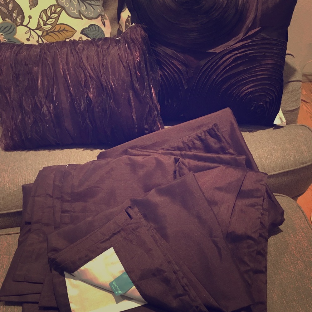 Curtains and Pillow Set